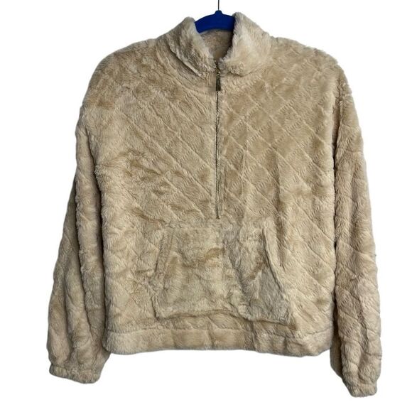 No Boundaries Jackets & Blazers - No Boundaries Sherpa Pull Over Jacket Tan Size Medium
